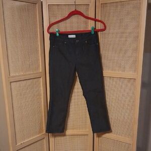 Ann Taylor Women's Dark Denim Straight Leg Crop Jeans